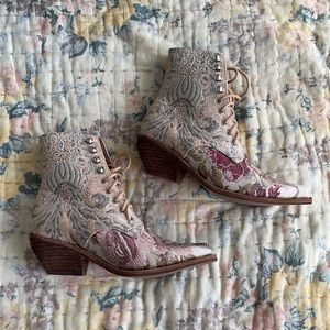 Free People Grove Lace Up Boots